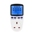 Backlight Digital Wattmeter 180V-250V Power Meter Electricity Consumption Energy Meter British Plug Household Power Metering. 