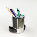 Alarm Clock Pen Pencil Holder Desk Organizer. 