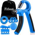 (5pcs/Set) Grip Trainer Kit Hand Gripper Grip Strengthener Hand Grips Forearm Exerciser Grip Adjustable Resistance. 