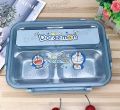 4 Compartment Convenient to Carry Student Lunch Box Dinnerware Set 882-4. 