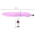 (ခ်စ္စရာ ‌‌‌ေျမေခြးၿမီး စအိုပလပ္လ္) Anal Fox Tail Cute Long Sexy Lingerie Butt Plug  DIGIMM Adult Sex Toys. 