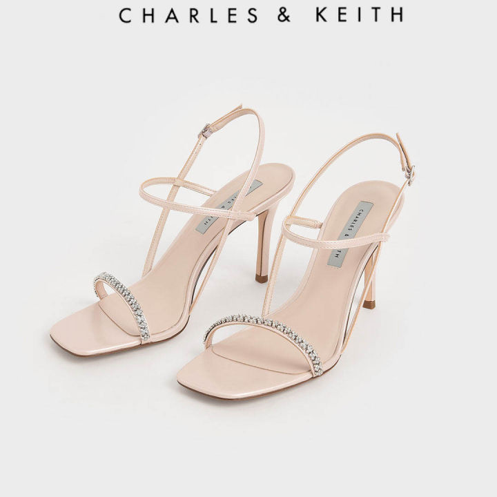%5BCharles%20&%20Keith%5D%20Singapore%20Preorder%20Textured%20Gem-Embellished%20Strappy%20Sandals/%20Fashion%20/%20Women%20/%20Shoes%20/Heeled%20Sandals%20-%20Image%204