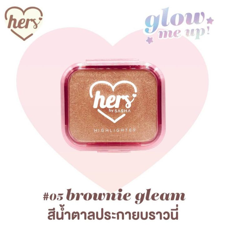 (Preorder)Sasha%20Hers%20Me%20up%20Highlight%20Highlighter%20That%20Adds%20Shine%20to%20the%20Face.%20with%20Shimmer%20Texture%20Sparkling%20Glitter%20-%20Image%206