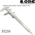 Stainless Mono-Block Vernier Calipers 6" PK. 