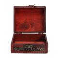 Small Vintage Jewelry Box Home Decor Wooden Treasure Chest Tarot Cards Gift Case 14.5cm*11.5cm*4.5cm. 