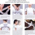 Smart sensor back shoulder posture corrector belt. 