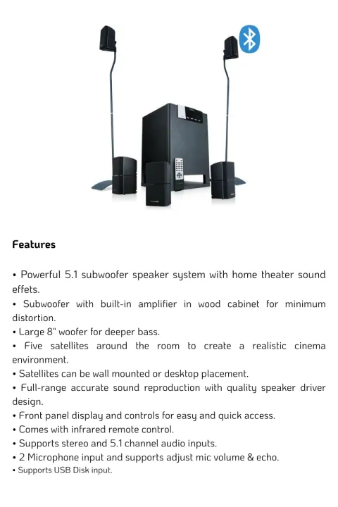 (Preorder)%C2%A0Microlab%20X15BT%205.1%20speaker%20system%20with%20Bluetooth%205.0%20and%20microphone%20input%20for%20karaoke.%20Includes%20two%20stands%20-%20Image%204