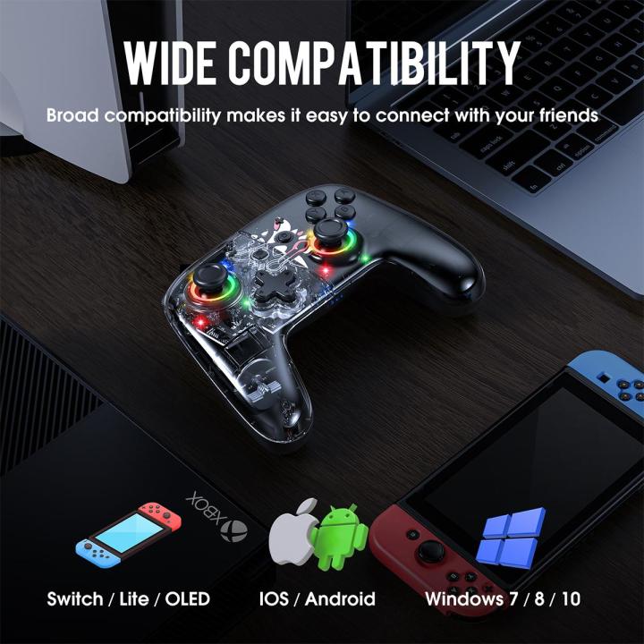 ONIKUMA%20C6%20Wireless%20Controller%20Ergonomic%20Design%20Bluetooth%20Gamepad%20for%20Window%20PC%20and%20Nintendo%20Switch%20Game%20Controller%20with%20Vibration%20and%20Wake%20Up%20Macro%20Programming%20Handle%203%20Levels%20of%20Turbo%20Speed%20Adjustable%20Vibration%20Intensity%20-%20Image%204
