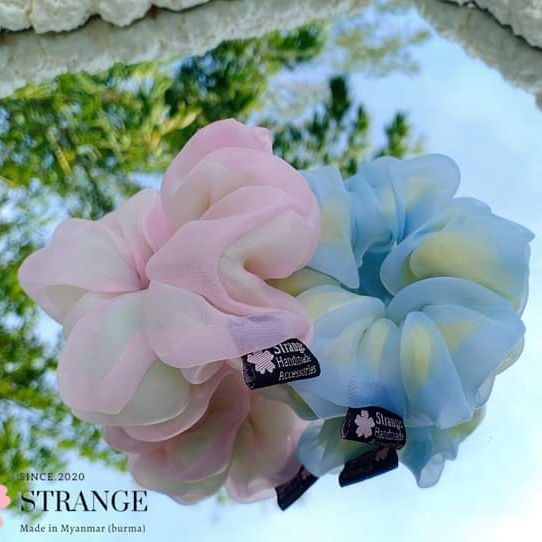Double Layers Scrunchies အလှခေါင်းစည်းကြိုး