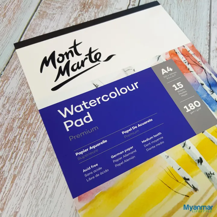 180gsm%20%E2%80%93%20A4%20%E2%80%93%2015%20Sheet%20%E2%80%93%20Premium%20Watercolor%20Pad%20%E2%80%93%20Mont%20Marte%20-%20Image%207