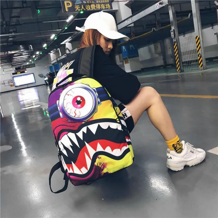 Trendy Store : 3D Printed Fancy Design Backpack | Shop.com.mm