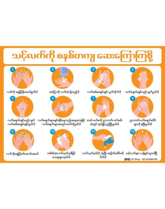 Covid-19 Advertisement Plastic PVC Poster  (A3 size)