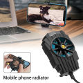 G6 Universal Mobile Phone Cooler Game Cooling Fan Gamepad Holder Stand Radiator. 