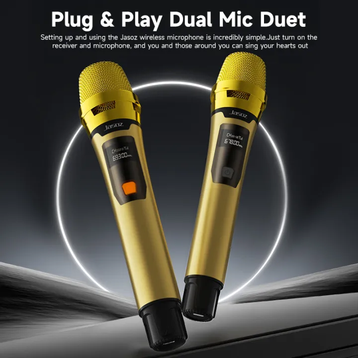 (Preorder)%20Jasoz%20JM04%20UHF%20genuine%20stage%20microphone%20for%20professional%20home%20karaoke,%20clear%20sound,%20wireless%20microphone%20-%20Image%202