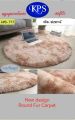 New design round fur carpet 4' (ဒီဇိုင်းသစ်မွှေးနုကော်ဇောအဝိုင်း ၄ပေ). 