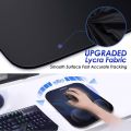 Mousepad - High Quality Large Smooth Memory Foam Ergonomic Mouse Pad Wrist Rest Support with Nonslip Base for Laptop, Computer, Gaming & Office. 