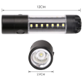 USB Rechargeable Multifunction Mini Flash Light Portable Aluminum Inspection Torch Light 6 Brightness Modes Handle Camping Hiking Flashlight with Clip. 