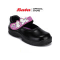 (Preorder) Bata Bata student shoes, age 3 - 5 years, adjustable straps, easy to wear, for girls, Unicorn model, black, code 1416609 ကလေးစီးဖိနပ်. 