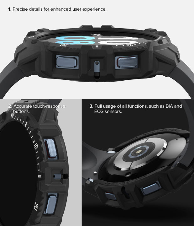 (Preorder)Ringke%20Fusion-X%20Case%20Compatible%20with%20Samsung%20Galaxy%20Watch%205/4%2044mm%20Durable%20Bumper%20Cover%20Shockproof%20-%20Image%206