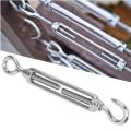 M8 Stainless Steel Turnbuckle Wire Hook - 2pcs Set. 