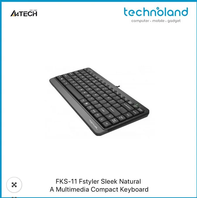 A4%20Tech%20FKS-11%20Fstyler%20Sleek%20Natural%20A%20Multimedia%20Compact%20Keyboard%20Grey%20-%20Image%204