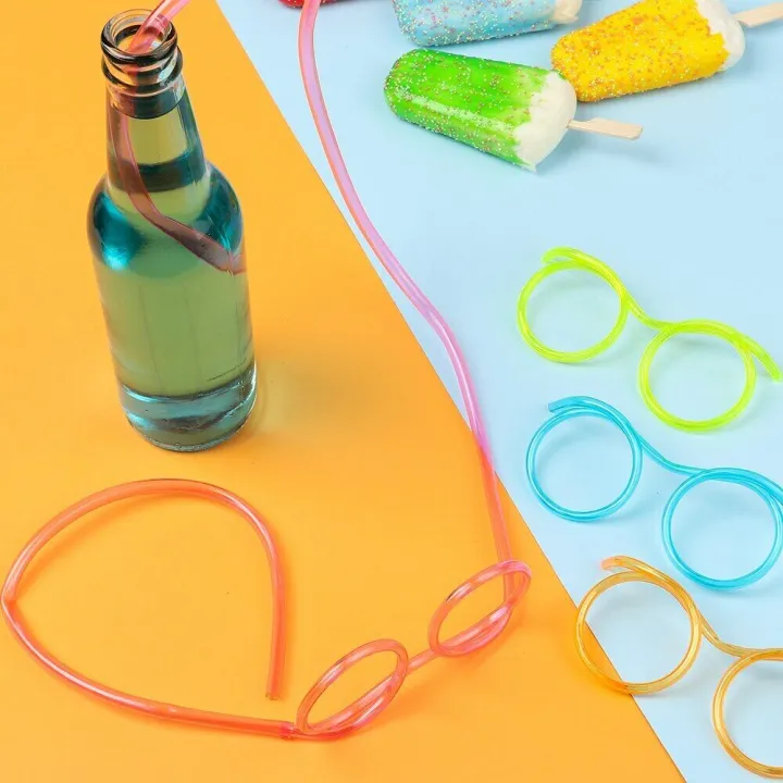 Drinking%20Silly%20Straw%20Glasses%20Novelty%20Tube%20Fun%20Eyeglasses%20Straw%20-%20Image%209