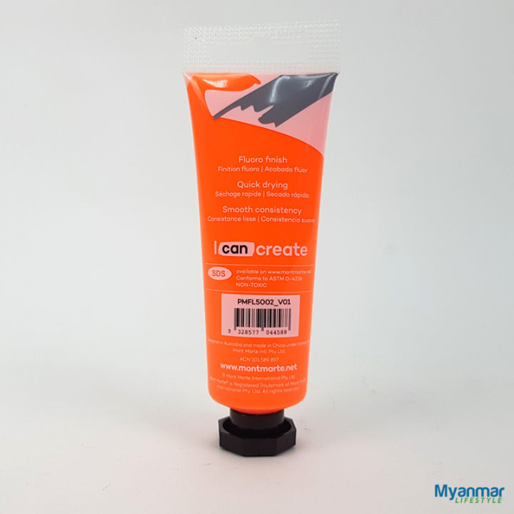 Orange%20-%20Fluorescent%20Acrylic%20-%20%2050ml%20-%20Mont%20Marte%20-%20Image%204