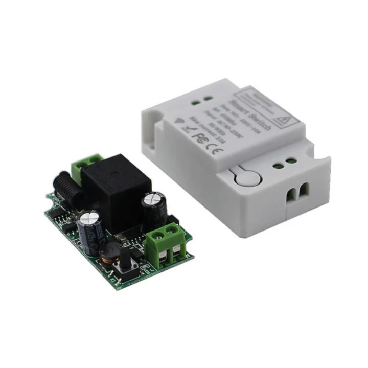 433MHz%20Universal%20Wireless%20RF%20Remote%20Control%20Fan%20Lamp%20Light%20Switch%2010A%20Relay%20Output%20RF%20AC%20220V%201CH%20Receiver%20Module%20Transmitter%20-%20Image%202