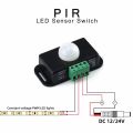 DC 12V 24V 6A Automatic Adjustable PIR Motion Sensor Light Switch Module for LED Strip Light Lamp. 