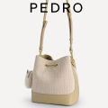 [Pedro] Singapore Preorder Tweed Bucket Bag - Sand. 