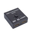 Hdmi 4k high-definition bi-direction switch 2-in-1-out hdmi two-way switcher. 