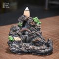 iBis_ Resin Luxury Interior Decorate Multi Style Waterfall Backflow Incense Burner (အိမ်အလှဆင် ရေတံခွန်အမွှေးတိုင်ပန်းပု). 