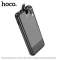 Hoco J114 Charger power bank with cable and digital display(10000mAh). 