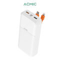 (Preorder) ACMIC AP20-06PD Powerbank 20000mAh Powerbank with built-in Type-C cable, L Cable, fast charging PD20W, Type-C power supply. 