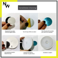 LED Sensor Circle Wall Light with on/off switch ( LED နံရံကပ်မီးဝိုင်း Sensor+ Switch). 
