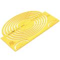 Large Ellipse Big Oval Semi Elliptical Shape Drawing Template KT Soft Plastic Ruler Drawing Board. 
