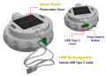 Rechargeable Solar Powered Camping Lamp. 