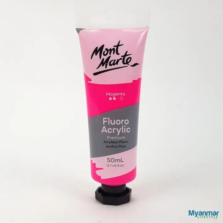 Magenta%20-%20Fluorescent%20Acrylic%20-%20%2050ml%20-%20Mont%20Marte%20-%20Image%202