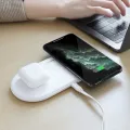 Wireless charger “CW23 Dual power” tabletop charging dock. 