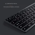 Satechi Slim X1 Bluetooth Backlit Keyboard – Illuminated Keys & Multi-Device Sync – Compatible with MacBook Pro/Air 2020, 2020 iMac, 2020 iPad Pro/Air, 2012 & Newer Mac Devices. 