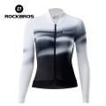 (Preorder) Rockbros Women Cycling Jersey Comfortable Lightweight Breathable Elastic Anti-Slip Female Long Sleeve Cycling Jersey MTB Road Bike MTB အားကကစားအင်္ကျီ. 