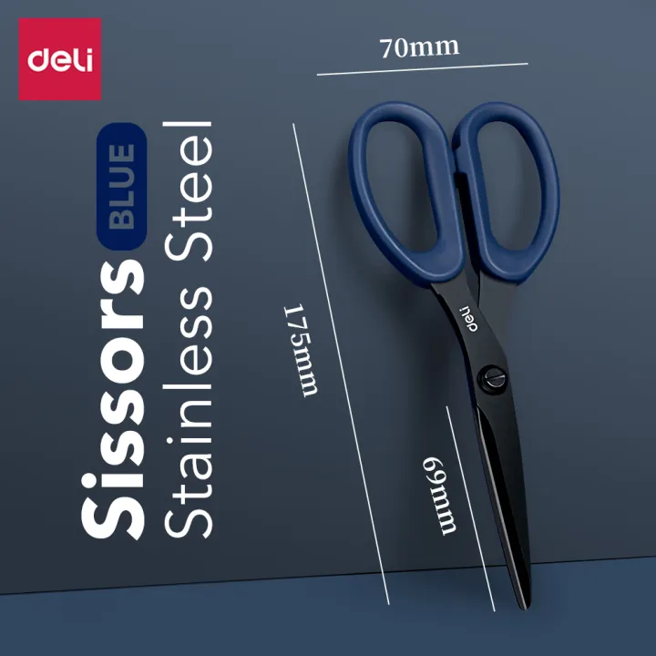 DELI%20Stainless%20Steel%20Black%20Blade%20Scissors%20Home%20Multi-function%20Office%20Anti%20Rust%20Scissors%20Stationery%20Handmade%20Craft%20Paper%20Fabric%20Cutting%20Tools%20-%20Image%203