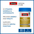 (Preorder)Swisse Men's High Potency Multivitamin Vitamins for Men's Care 40 Tablets (Expiration: 05 2026) [Shipping Time: 5-10 Day]. 