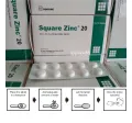 Square zinc 20mg tablet 1 Box. 