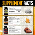 (Preorder)Mushroom Mind-Fuel Defense Combo - Value Pack x3 Bottles - Lion's Mane Mushroom Capsules, Cordyceps & Reishi Mushroom Capsules. 