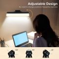 Portable Led Desk Lamp echargeable Reading Light, Magnetic Under Cabinet Lighting, Angle Rotation, Adjustable Color Temperature & Brightness, Touch Control. 