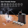(Preorder) INKBIRDPLUS Portable Cocktail Smoker Kit with Sous Vide Wood Smoker, Smoke Flavor Smoker with 4 Wood Chips, Rechargeable Cold Smoker for Cooking, BBQ, Meat, Drinks, Cheese, Salmon. 