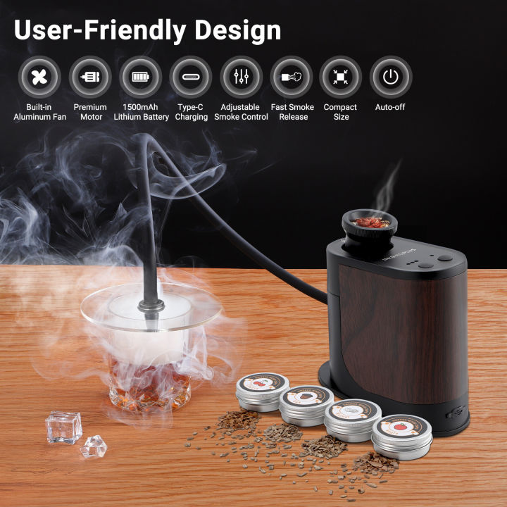 (Preorder)%C2%A0INKBIRDPLUS%20Portable%20Cocktail%20Smoker%20Kit%20with%20Sous%20Vide%20Wood%20Smoker,%20Smoke%20Flavor%20Smoker%20with%204%20Wood%20Chips,%20Rechargeable%20Cold%20Smoker%20for%20Cooking,%20BBQ,%20Meat,%20Drinks,%20Cheese,%20Salmon%20-%20Image%203