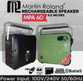Martin Roland PA System (New Upgraded Model: MPA-60) 100Watt 6.5Inches Wireireless Powerful Rechargeable Speaker. 