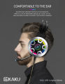 KAKU KSC-453 universal professional gaming bar E-sports wire 3.5mm USB computer headset headphone with microphone. 